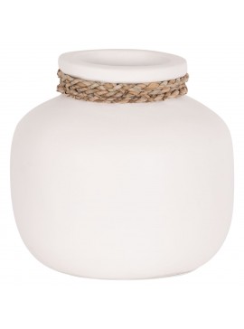 ΕΠΙΤΡΑΠΕΖΙΟ ΔΙΑΚΟΣΜΗΤΙΚΟ ΒΑΖΟ CAMMER HM4687.02S ΤΕΡΑΚΟΤΑ ΣΕ ΛΕΥΚΟ--Φ22x20Υεκ.