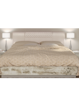 Κρεβάτι ξύλινο με δερμάτινη/ύφασμα ERMA 180x190 DIOMMI 45-150