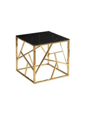 ESCADA B II TABLE II ΜΑΡΜΑΡΟ ΕΦΕ ΜΑΥΡΟ / ΧΡΥΣΟ 55X55 DIOMMI ESCADABCZMAZL DIOMMI-80-1759