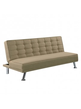 WOODWELL EUROPA Καναπές - Κρεβάτι Σαλονιού Καθιστικού, Ύφασμα Μπεζ 176x82x80cm Bed:176x102x40cm Ε9689,2
