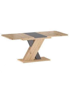 STÓŁ EXEL DĄB ARTISAN / ANTRACYT 140(180)X85 (D) DIOMMI-80-2724