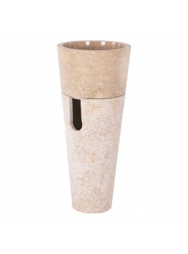 ΝΙΠΤΗΡΑΣ ΜΑΡΜΑΡΙΝΟΣ CONE SINK CREME WHITE Φ40x90Y εκ.FB97808.02