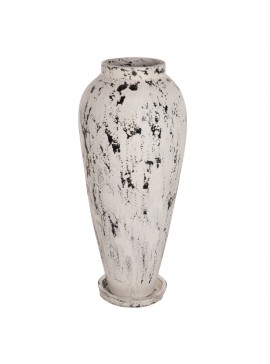 ΔΙΑΚΟΣΜΗΤΙΚΟ ΒΑΖΟ ΔΑΠΕΔΟΥ LAUREL FB97927 ΤΕΡΑΚΟΤΑ- ΛΕΥΚΗ ΠΑΤΙΝΑ Φ55x120Yεκ.