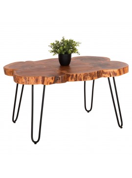 ΤΡΑΠΕΖΙ ΣΑΛΟΝΙΟΥ OSLO FB98205.11 ΜΑΣΙΦ ΚΟΡΜΟΣ ΑΚΑΚΙΑΣ-ΜΕΤΑΛ.ΠΟΔΙΑ 89x58x47Υεκ