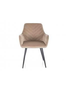 KRZESŁO FIG VELVET CZARNY STELAŻ/BEŻ BLUVEL 28 DIOMMI-80-3583
