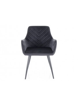 KRZESŁO FIG VELVET CZARNY STELAŻ/CZARNY BLUVEL 19 DIOMMI-80-3663