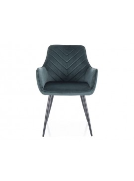 KRZESŁO FIG VELVET CZARNY STELAŻ/ZIELONY BLUVEL 78 DIOMMI-80-3638