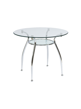 ΤΡΑΠΕΖΙ FINEZJA A TRANSP / CHROME fi 90X77 DIOMMI FINEZJAAT90 DIOMMI-80-1754