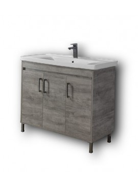 Πάγκος SAVINA CEMENT 100 3BSA100CE0 99X44X86, Νιπτήρας 100x46  3BSA100CE0