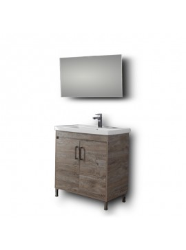 Σετ Έπιπλο Μπάνιου SAVINA NATURAL OAK 80 ECO 9SSA080NO0EC Πάγκος 77X44X83  9SSA080NO0EC