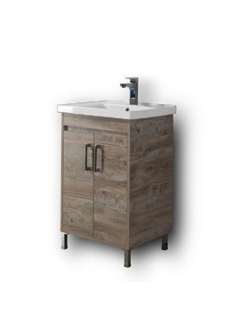 Πάγκος SAVINA NATURAL OAK 55 3BSA055NO0 52X44X86, Νιπτήρας 55x46  3BSA055NO0