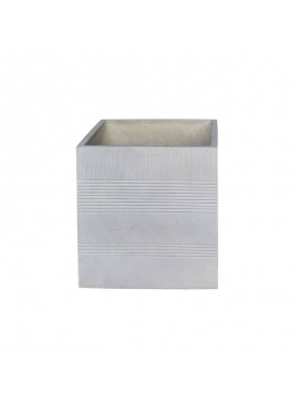 WOODWELL Ε6310,CFLOWER POT-11 Σαγρέ Απόχρωση Beige 45x45x45cm Ε6310,C
