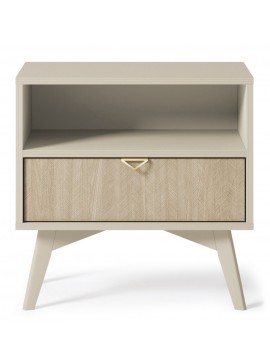 Lh-homefurniture Κομοδίνο Forest μπεζ 54x54x38cm P_FRST_11