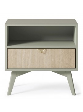 Lh-homefurniture Κομοδίνο Forest ευκάλυπτος 54x54x38cm P_FRST_EF_11