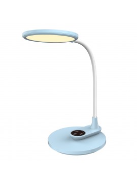 ΦΩΤΙΣΤΙΚΟ ΓΡΑΦΕΙΟΥ LED BLAIN HM4459.03 ΓΑΛΑΖΙΟ ABS-ΛΕΥΚΗ ΣΙΛΙΚΟΝΗ 17x26,6x34,5Υ εκ.