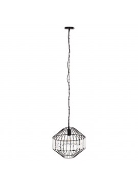 ΦΩΤΙΣΤΙΚΟ ΟΡΟΦΗΣ ΚΡΕΜΑΣΤΟ HM4092 ΜΕΤΑΛΛΙΚΟ ΜΑΥΡΟ ΚΑΠΕΛΟ Φ33,5x29-127,5Υεκ.