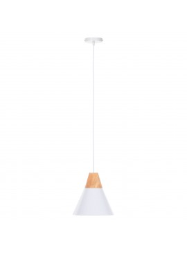 ΦΩΤΙΣΤΙΚΟ ΟΡΟΦΗΣ ΚΡΕΜΑΣΤΟ HM4149 ΛΕΥΚΟ ΜΕΤΑΛΛΙΚΟ ΚΑΠΕΛΟ-ΞΥΛΟ Φ22x115Υ εκ.