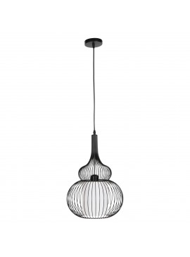 ΦΩΤΙΣΤΙΚΟ ΟΡΟΦΗΣ ΚΡΕΜΑΣΤΟ HM4185 ΜΑΥΡΟ ΜΕΤΑΛΛΟ-ΛΕΥΚΟ ΥΦΑΣΜΑ Φ30x115Υεκ