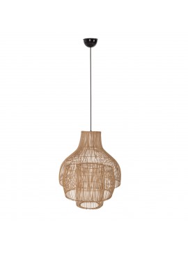 ΦΩΤΙΣΤΙΚΟ ΟΡΟΦΗΣ ΚΡΕΜΑΣΤΟ HM7857 RATTAN ΣΕ ΦΥΣΙΚΟ ΧΡΩΜΑ ΜΕ ΤΡΙΑ ΣΧΗΜΑΤΑ Φ70Χ182Υεκ