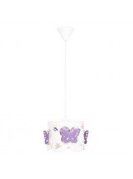 ΦΩΤΙΣΤΙΚΟ ΟΡΟΦΗΣ ΠΑΙΔΙΚΟ LEPTIR HM4705.02 ΜΕΤΑΛΛΙΚΟ ΜΩΒ-ΛΕΥΚΟ Φ23x70Υεκ.