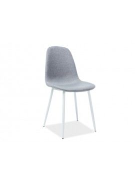 Επενδυμένη καρέκλα Fox 43x43x89 λευκός σκελετός/γκρι ύφασμα DIOMMI FOXBSZ DIOMMI80-1798