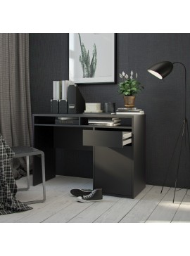 Insi Function Plus γραφείο με 1 συρτάρι και 1 ντουλάπι 110,2x48,2x77,4εκ. Μαύρο  0111.TV88 