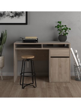 Insi Function Plus γραφείο με 1 συρτάρι και 1 ντουλάπι 110,2x48,2x77,4εκ. Jackson Hickory  0111.TV89 