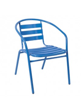 WOODWELL FUNKY Πολυθρόνα Μέταλλο - Αλουμίνιο Βαφή Μπλε 54x60x73cm Ε242,2