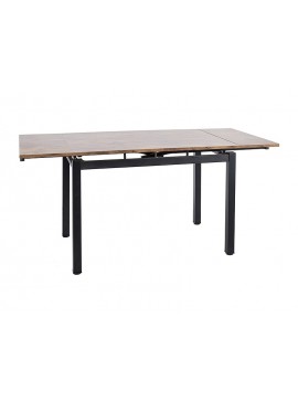 STÓŁ GD017 ORZECH VINTAGE/CZARNY MAT 110(170)x74 DIOMMI-80-3613