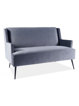 SOFA GEMMA VELVET GRAY BLUVEL 14 / BLACK DIOMMI GEMMAVSZCZ DIOMMI-80-1749