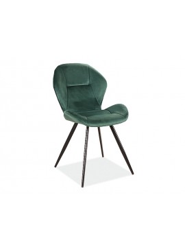 KRZESŁO GINGER VELVET CZARNY STELAŻ / ZIELONY BLUVEL 78 DIOMMI-80-1438