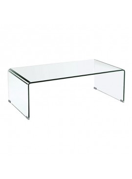 WOODWELL ΕΜ720,3GLASSER Τραπεζάκι Σαλονιού Καθιστικού Διάφανο Γυαλί 12mm 120x60x40cm ΕΜ720,3