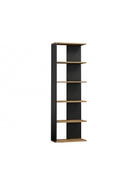 ΓΩΝΙΑΚΗ ΒΙΒΛΙΟΘΗΚΗ WOTAN OAK + BLACK 170X60 DIOMMI CORNERDWC DIOMMI-80-1746