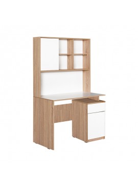 Γραφείο Plus Megapap σε χρώμα sonoma - λευκό 105x56x170εκ. GP009-0015