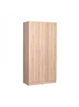 Ντουλάπα ρούχων Bodrum Megapap τρίφυλλη σε χρώμα sonoma 91x47x182εκ. GP009-0115
