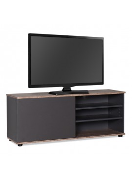 Έπιπλο TV Flat Line Plus Megapap σε ανθρακί - latte χρώμα 120x35x48εκ. GP009-0124