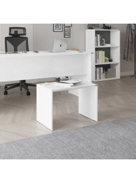 Τραπεζάκι σαλονιού - γραφείου Rio Megapap χρώμα λευκό 60x40x43εκ.