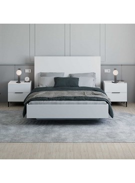 Κρεβάτι Oryana Megapap χρώμα λευκό 160x200εκ.