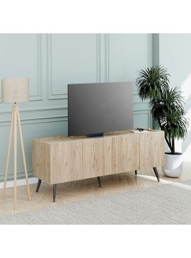 Έπιπλο τηλεόρασης Luna Megapap χρώμα florida oak 180x41x62εκ.