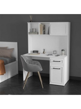 Γραφείο εργασίας Country Megapap χρώμα λευκό 120x60x167εκ.