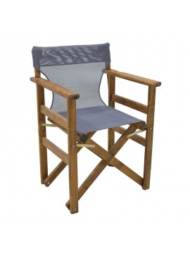 Διάτρητο πανί επαγγελματικό για πολυθρόνα σκηνοθέτη χρώματος ανθρακί Megapap