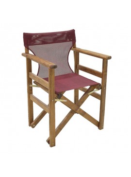 Διάτρητο πανί επαγγελματικό για πολυθρόνα σκηνοθέτη χρώματος μπορντώ Megapap