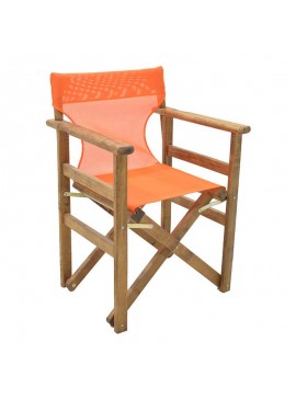 Διάτρητο πανί επαγγελματικό για πολυθρόνα σκηνοθέτη χρώματος πορτοκαλί Megapap