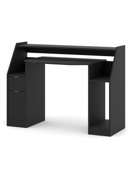 Γραφείο εργασίας Jimmy Megapap σε χρώμα μαύρο 123,2x45x90,5εκ. GP012-0010
