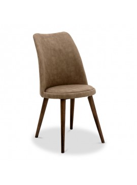 Καρέκλα Kody Megapap βελούδινη χρώμα μόκα 45x50x87εκ. GP016-0055