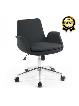 Καρέκλα εργασίας Maxim Up Megapap υφασμάτινη σε μαύρο 65x60x90εκ. GP018-0008,1