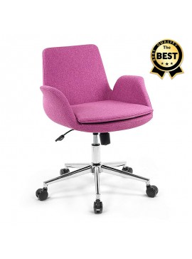 Καρέκλα εργασίας Maxim Up Megapap υφασμάτινη σε ροζ 65x60x90εκ. GP018-0008,2
