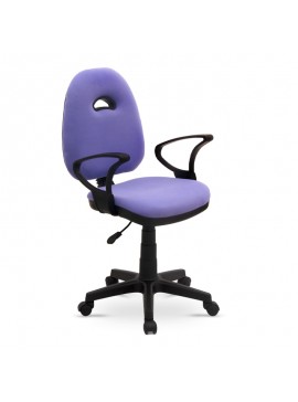 Καρέκλα γραφείου ςργασίας Dorsey Megapap υφασμάτινη χρώμα μωβ 53x52x91-102εκ. GP019-0008