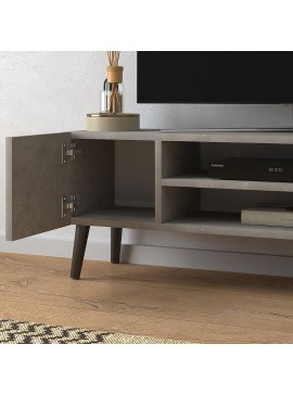 Έπιπλο τηλεόρασης Etna Megapap χρώμα γκρι ρετρό 120x30x40εκ.