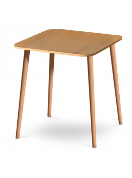 Τραπέζι Kare Megapap από μελαμίνη χρώμα oak 90x90x72cm. GP022-0014,3